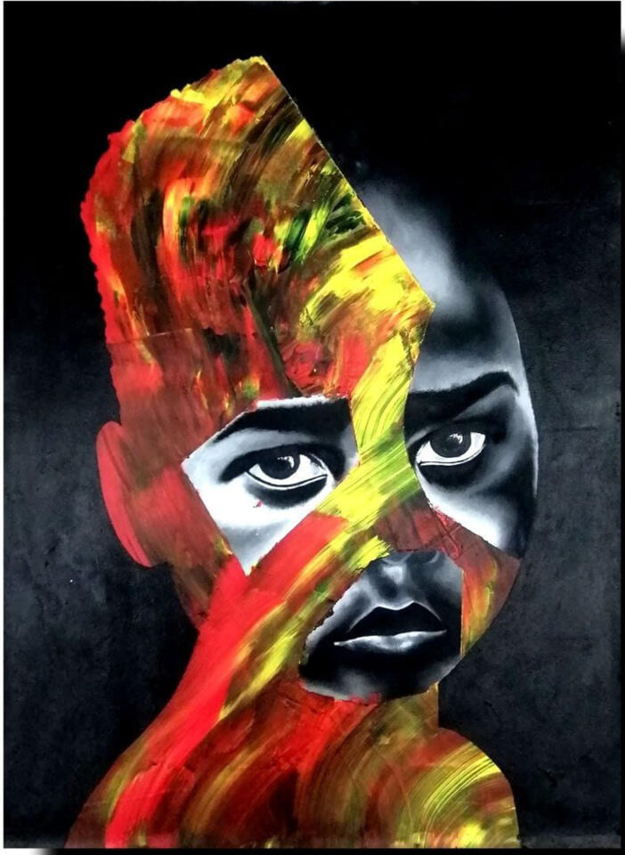 75 cm x 63 cm, Acrylic on canvas, 2023, R4 500
