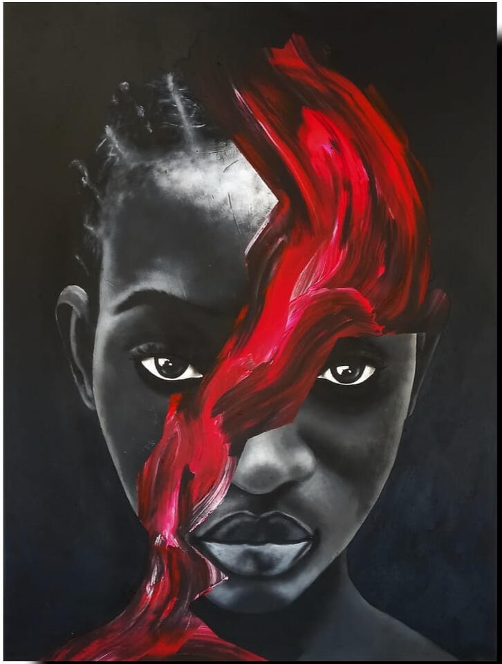 125 cm x 100 cm, Acrylic on canvas, 2023, R25 000